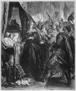 Das Volk (die Fronde) ging zum Königspalast und verlangte, den jungen König Alite (Ludwig XIV. und Anna von Österreich) zu sehen.