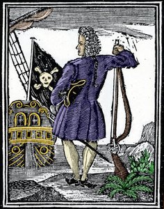 Der Pirat „Gentleman“ Stede Bonnet (1688-1718). von Unknown artist