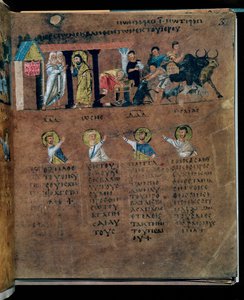 Der Purpur-Codex Rossanensis, 6. Jahrhundert von Unknown artist