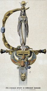 Das Ehrenschwert, das Kommandant Marchand angeboten wurde - in Le petit Journal vom 28.05.1899 von Unknown artist
