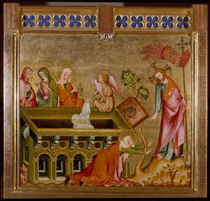 Die drei Frauen im Grab und Noli me tangere (ca. 1330) von Unknown artist