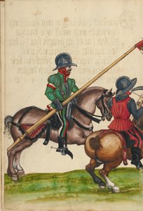 Drei Reiter in Rüstung aus der Zeit von Kaiser Sigismund von Unknown artist