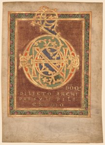 Titelseite von Abt Bernos "Tonarius:" Initiale D[omino]