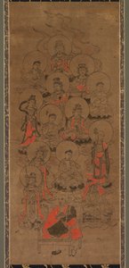 Zwölf Buddhas und Kobo Daishi (Jusanbutsu)