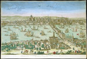 Ansicht von London zu Beginn des 18. Jahrhunderts von Unknown artist