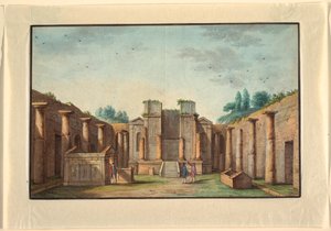 Blick auf Neapel (oder Umgebung) von Unknown artist