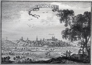 Ansicht von Perpignan im 17. Jahrhundert - Ansicht von Perpignan im 17. Jahrhundert
