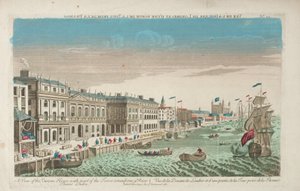 Ansicht des Zollhauses und der Douana von London von Unknown artist