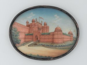 Ansicht des Roten Forts, Delhi, ca. 1850