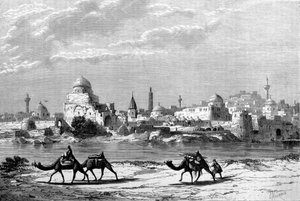 Ansicht der Stadt Mossul am Tigris im Irak