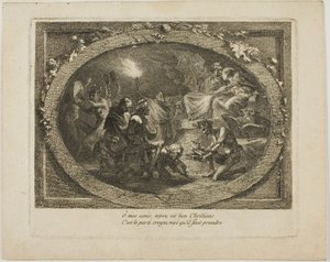 Voltaire bei einem satanischen Gelage von Unknown artist