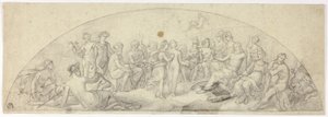 Hochzeit von Amor und Psyche auf dem Olymp von Unknown artist