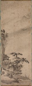 Windige Landschaft mit Segelboot von Unknown artist