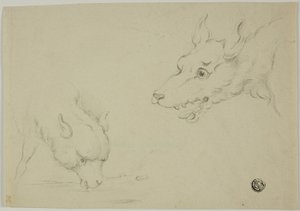 Wolf und Lamm von Unknown artist