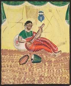 Frau spielt Musik (recto)