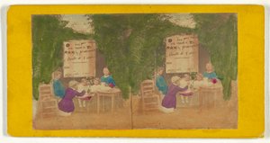 Frauen und Kinder an einem Tisch
