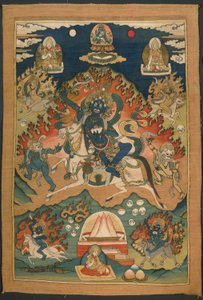 Zornige Form der Göttin Saraswati (Magzor Gyalmo) oder Palden Llamo von Unknown artist