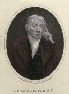 Porträt von Edward Jenner (1749-1823), englischer Arzt, Entdecker der Immunität gegen Pocken. von Unknown artist