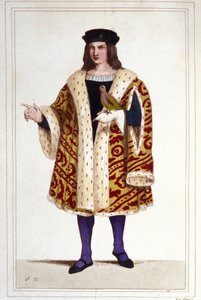 Porträt von Guillaume de Montmorency (ca. 1453 - 1531) Gravur von 1830. von Unknown artist