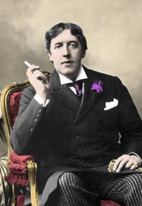 Porträt des Schriftstellers Oscar Wilde. Fotografie des 19. Jahrhunderts von Unknown artist