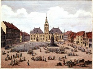 Der öffentliche Platz der Stadt Mannheim (Deutschland)