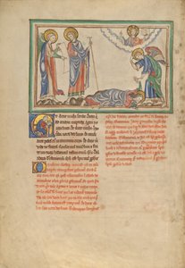Der heilige Johannes betet zum Engel