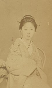 Sitzende japanische Frau von Unknown artist/maker