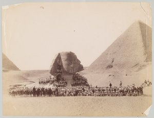 42. Highlanders vor der Sphinx in Gizeh, Ägypten