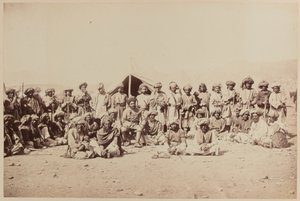 Afghanische Stammesangehörige bei einem Durbar von Unknown photographer