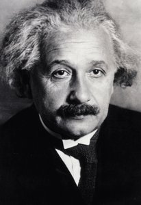 Albert Einstein (s/w Foto) von Unknown photographer