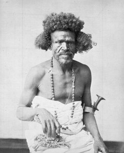 Beja-Stammesangehöriger aus dem östlichen Sudan, um 1885