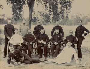 Korporale der C-Kompanie, 1. Bataillon des Bedfordshire-Regiments, um 1890 von Unknown