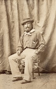 Giuseppe Garibaldi in Caserta im Jahr 1860 von Unknown photographer
