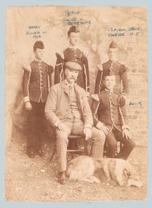 Gruppenporträt von William Carter mit seinen Söhnen