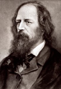 Halbporträt des berühmten englischen Dichters Alfred Tennyson