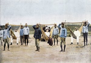 Hamaquaria in Dahomey (Benin), Ende des 19. Jahrhunderts