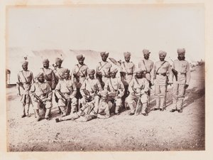 Indische Offiziere der 28. Bombay Native Infantry, ca. 1884 von Unknown