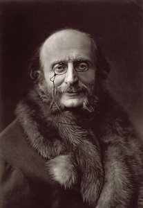 Jacques Offenbach (1819-80), deutscher Komponist (s/w Foto) von Unknown photographer