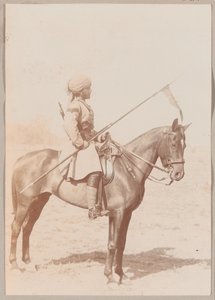 Lance Daffadar Sultan Khan, Indische Kavallerie, Drillbefehl, Delhi von Unknown photographer