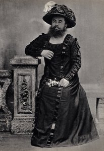 Les Monstres, die bärtige Frau. Fotografie, späte 19. Jahrhundert, Paris. Sammlung Selva.