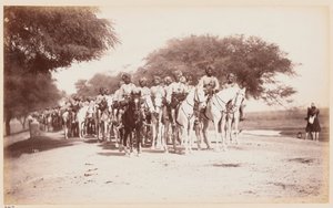 Nabha Native Kavallerie-Kontingent im Delhi Übungslager