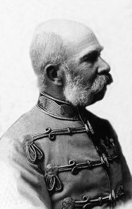 Porträt von Franz Joseph I. von Österreich (1830-1916), Kaiser von Österreich von 1848 bis 1916, König von Böhmen und König von Ungarn von 1867 bis 1916. von Unknown photographer