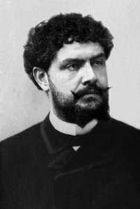 Porträt von Jean Richepin (1849-1926), französischer Dichter, Schriftsteller und Romanautor