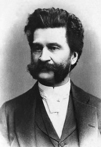Porträt von Johann Strauss (1825-1899), österreichischer Komponist. von Unknown photographer
