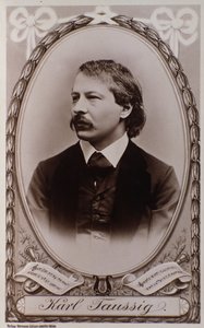 Porträt von Karl Taussig (Stich nach Foto)