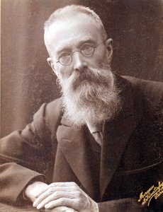 Porträt von Nikolai Rimski-Korsakow, russischer Komponist von Unknown photographer