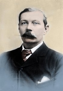 Porträt von Sir Arthur Conan Doyle, englischer Schriftsteller, Schöpfer der Figur „Sherlock Holmes“ von Unknown photographer