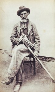 Porträt des italienischen Bergsteigers Jean-Antoine Carrel (Valtournenche) von Unknown photographer