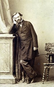 Porträt des Komponisten Giuseppe Verdi (1813 - 1901). 1840er Jahre. Fotografie. von Unknown photographer