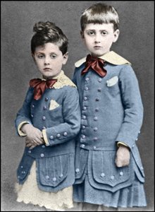 Robert und Marcel Proust als Kinder im Jahr 1877